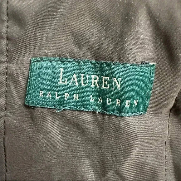 Lauren Ralph Lauren Brown Women’s Water Repellent 
Coat Jacket Size L - Picture 10 of 13
